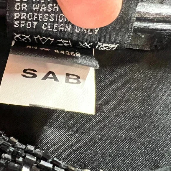 Laurence Kazar Jacket 3X silk beaded 1980's Paris New York black women's Vintage - Picture 11 of 12